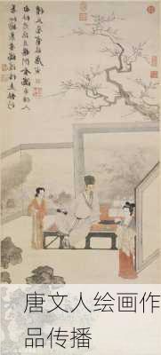 唐文人绘画作品传播
