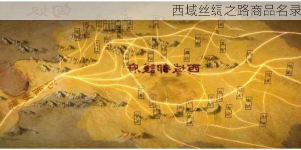 西域丝绸之路商品名录
