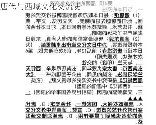 唐代与西域文化交流史