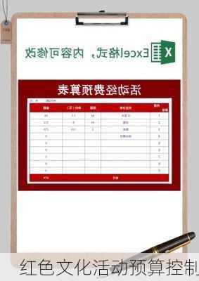 红色文化活动预算控制