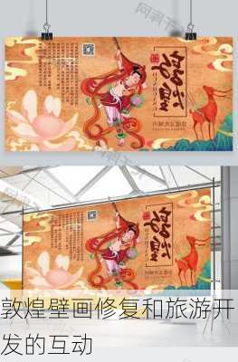 敦煌壁画修复和旅游开发的互动