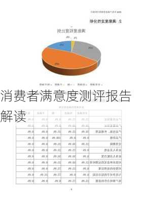 消费者满意度测评报告解读