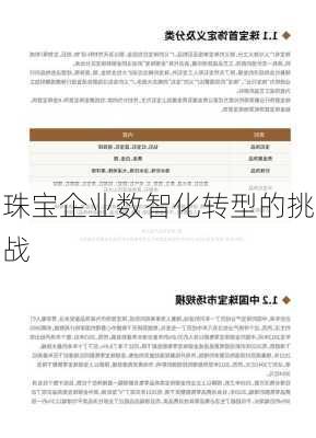 珠宝企业数智化转型的挑战