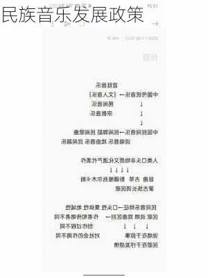 民族音乐发展政策