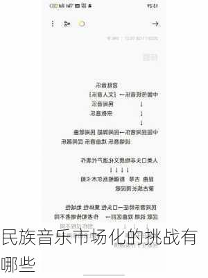 民族音乐市场化的挑战有哪些