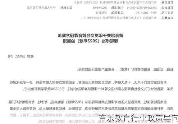 音乐教育行业政策导向