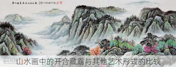 山水画中的开合藏露与其他艺术形式的比较