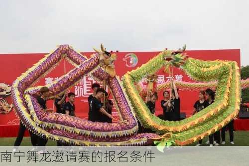 南宁舞龙邀请赛的报名条件