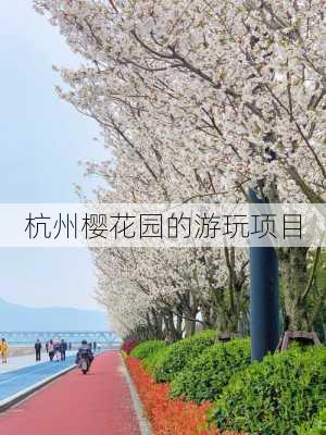杭州樱花园的游玩项目