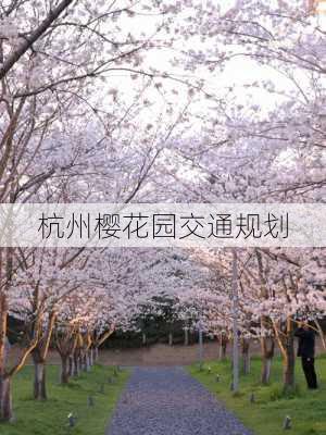 杭州樱花园交通规划
