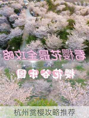 杭州赏樱攻略推荐