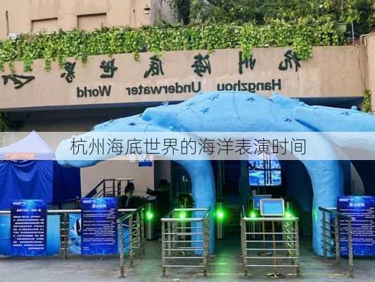 杭州海底世界的海洋表演时间