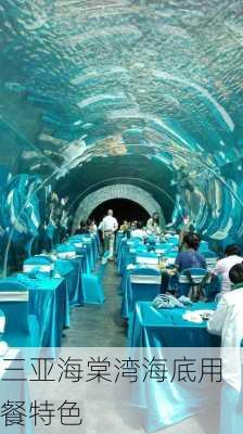 三亚海棠湾海底用餐特色