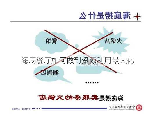 海底餐厅如何做到资源利用最大化