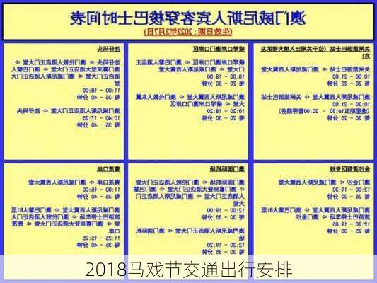 2018马戏节交通出行安排
