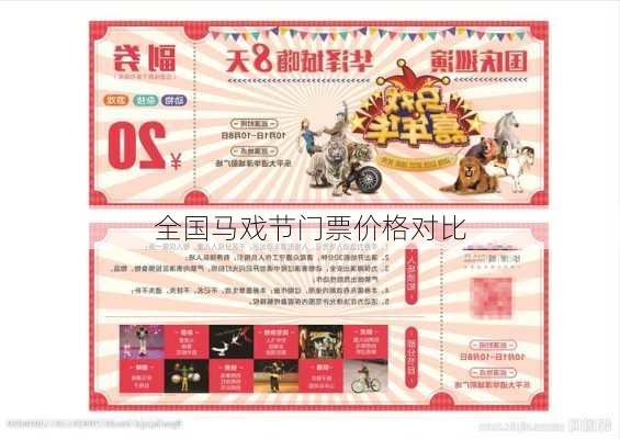 全国马戏节门票价格对比