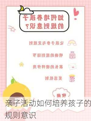 亲子活动如何培养孩子的规则意识