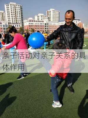 亲子活动对亲子关系的具体作用