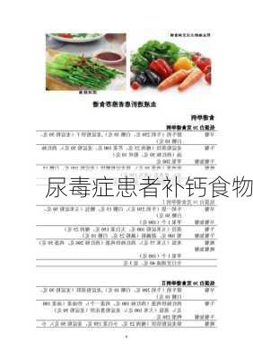 尿毒症患者补钙食物
