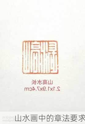 山水画中的章法要求