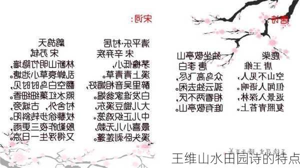 王维山水田园诗的特点