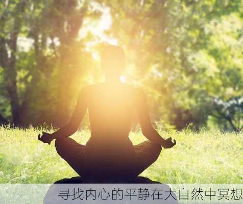 寻找内心的平静在大自然中冥想