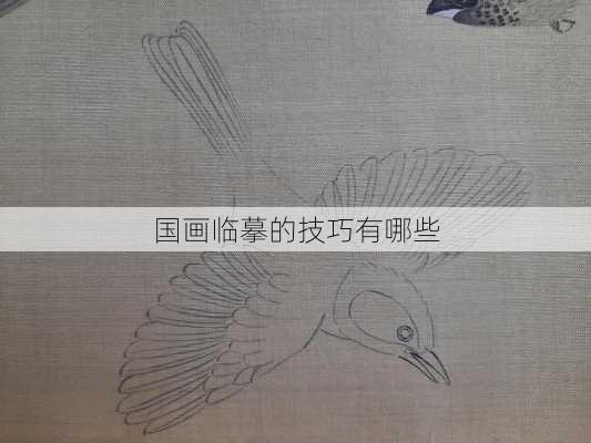国画临摹的技巧有哪些