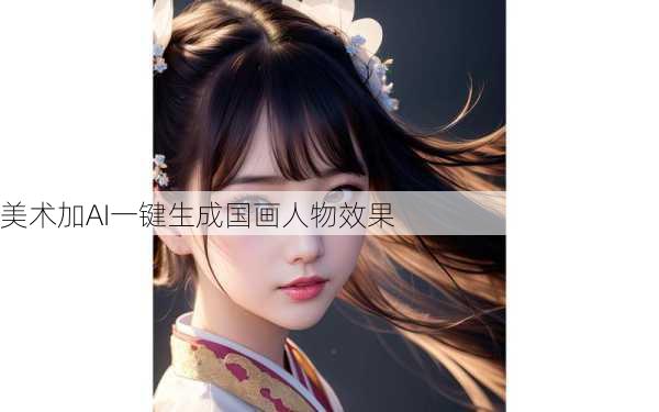 美术加AI一键生成国画人物效果