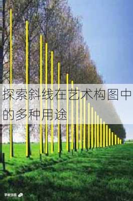 探索斜线在艺术构图中的多种用途