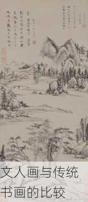 文人画与传统书画的比较