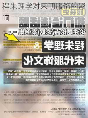 程朱理学对宋朝服饰的影响