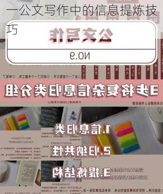 一公文写作中的信息提炼技巧