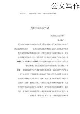 公文写作