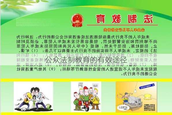 公众法制教育的有效途径