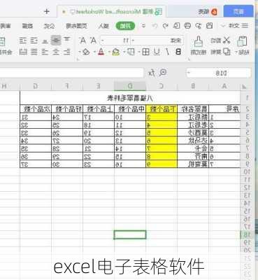 excel电子表格软件