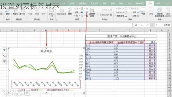 设置图表标签显示