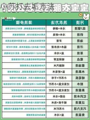 小苏打去垢方法