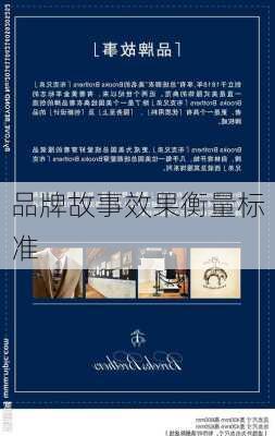 品牌故事效果衡量标准