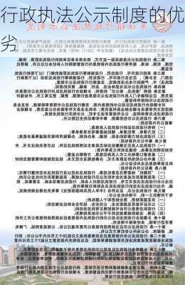 行政执法公示制度的优劣