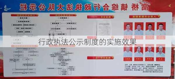 行政执法公示制度的实施效果
