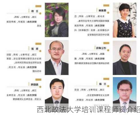 西北政法大学培训课程师资介绍