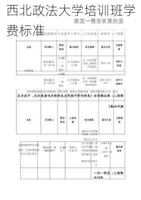 西北政法大学培训班学费标准