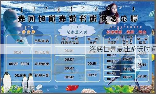 海底世界最佳游玩时间