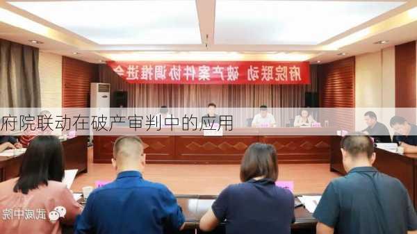 府院联动在破产审判中的应用