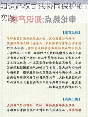 知识产权司法协同保护的实践
