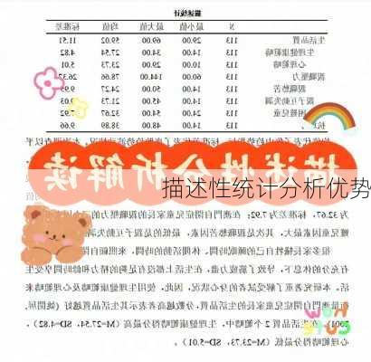 描述性统计分析优势