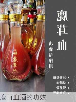 鹿茸血酒的功效