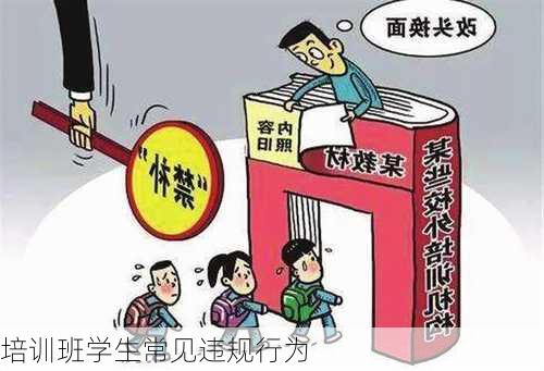 培训班学生常见违规行为