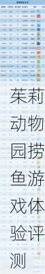 茱莉动物园捞鱼游戏体验评测