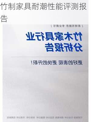 竹制家具耐潮性能评测报告
